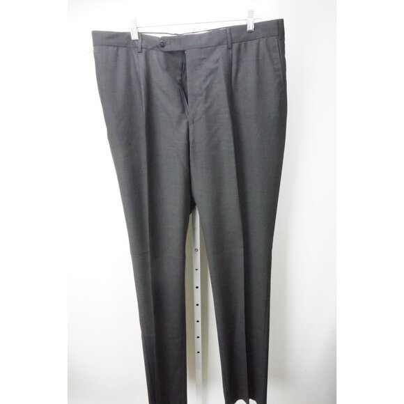 Burberry London Gray S100s Wool Dress Pants Trousers 58 EU Brand NEW - Picture 2 of 8